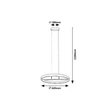 Pendul Rabalux THRIC metal, plastic, auriu, alb, LED, 42W, 3500lm, 3000K - 72221