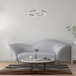 Pendul Rabalux THRAC metal, plastic, aluminiu, alb, LED, 34W, 1700lm, 4000K - 72222