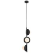 Pendul Rabalux JULES metal, sticla, negru, alb, G9 - 72224
