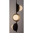Pendul Rabalux JULES metal, sticla, negru, alb, G9 - 72224