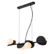 Pendul Rabalux JULES metal, sticla, negru, alb, G9 - 72225