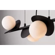 Pendul Rabalux JULES metal, sticla, negru, alb, G9 - 72225
