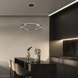 Pendul Rabalux SINDRI metal, plastic, negru, alb, LED, 45W, 3200lm, 3000K-4000K - 72229