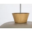 Pendul Rabalux GOLNAR metal, sticla, lemn, bej, maro, opal, G9 - 72230