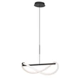 Pendul Rabalux SERENA metal, acril, negru, alb, LED, 4000K, 15W, 1640lm - 72252