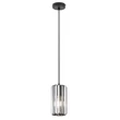 Pendul Rabalux VENESS metal, sticla, negru, fumuriu, E27 - 72254