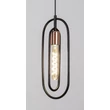 Pendul Rabalux ROVIER metal, negru, cupru, E27 - 72263