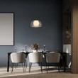 Pendul Rabalux ELOWEN metal, sticla, negru, transparent, alb, G9 - 72274