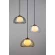 Pendul Rabalux ELOWEN metal, sticla, negru, fumuriu, alb, chihlimbar, G9 - 72276