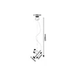 Pendul Rabalux ALARIC metal, negru, LED, 3W, 3000K, 250Lm - 72278
