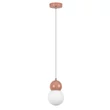Pendul Rabalux GELLIA metal, sticla, roz, alb, G9 - 72280