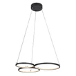 Pendul Rabalux FORMAND metal, plastic, negru, alb, LED, 38W, 1100lm, 3000K - 72297