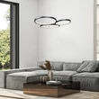 Pendul Rabalux FORMAND metal, plastic, negru, alb, LED, 38W, 1100lm, 3000K - 72297