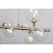 Pendul Rabalux ASLOV metal, sticla, auriu, transparent, G9 - 72298