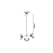 Pendul Rabalux LITION metal, sticla, negru, alb, G9 - 72299