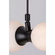 Pendul Rabalux LITION metal, sticla, negru, alb, G9 - 72299