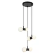 Pendul Rabalux LITION metal, sticla, negru, alb, G9 - 72300