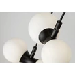 Pendul Rabalux LITION metal, sticla, negru, alb, G9 - 72300