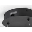 Pendul Rabalux ISAURE metal, acril, negru, alb, LED, 45W, 3000lm, 3000K-4000K-6500K - 72302
