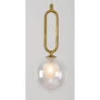 Pendul Rabalux ROSEHIP metal, sticla, sampanie, transparent, G9 - 72303