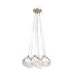 Pendul Rabalux ROSEHIP metal, sticla, sampanie, transparent, G9 - 72304