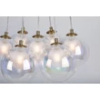 Pendul Rabalux ROSEHIP metal, sticla, sampanie, transparent, G9 - 72304