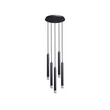 Pendul Rabalux RAMIRA metal, acril, negru, transparent, G9 - 72360