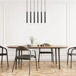 Pendul Rabalux RAMIRA metal, acril, negru, transparent, G9 - 72362