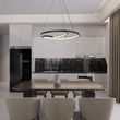 Pendul Rabalux NILOO metal, plastic, negru, transparent, LED, 40W, 3000K, 2080Lm - 72367