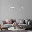 Pendul Rabalux MALWEN metal, crom, alb, LED, 36W, 4000K, 2200Lm - 72368
