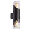 Aplica de perete exterioara Rabalux Novigrad metal, plastic, negru, transparent, E27, IP54 - 7237