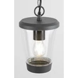 Pendul exterior Rabalux Savano metal, plastic, antracit, transparent, E27, IP44 - 7268