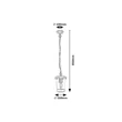 Pendul exterior Rabalux Savano metal, plastic, antracit, transparent, E27, IP44 - 7268