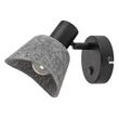 Spot Rabalux FARELIA metal, fetru, negru, gri, E14 - 73005