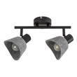 Spot Rabalux FARELIA metal, fetru, negru, gri, E14 - 73006