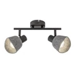 Spot Rabalux FARELIA metal, fetru, negru, gri, E14 - 73006
