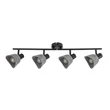 Spot Rabalux FARELIA metal, fetru, negru, gri, E14 - 73008