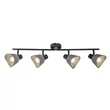 Spot Rabalux FARELIA metal, fetru, negru, gri, E14 - 73008