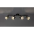 Spot Rabalux FARELIA metal, fetru, negru, gri, E14 - 73008