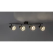 Spot Rabalux FARELIA metal, fetru, negru, gri, E14 - 73008