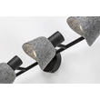 Spot Rabalux FARELIA metal, fetru, negru, gri, E14 - 73008