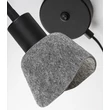 Aplica de perete Rabalux FARELIA metal, fetru, negru, gri, E14 - 73009