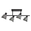 Plafoniera Rabalux FARELIA metal, fetru, negru, gri, E14 - 73010