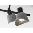 Plafoniera Rabalux FARELIA metal, fetru, negru, gri, E14 - 73010