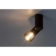 Spot Rabalux HATICE metal, sticla, negru, fumuriu, E14 - 73052