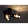 Spot Rabalux HATICE metal, sticla, negru, fumuriu, E14 - 73053