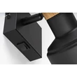 Spot Rabalux SASKIA metal, lemn, negru, maro, E14 - 73055