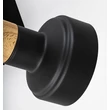 Spot Rabalux SASKIA metal, lemn, negru, maro, E14 - 73055