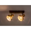 Spot Rabalux SASKIA metal, lemn, negru, maro, E14 - 73056
