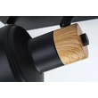 Spot Rabalux SASKIA metal, lemn, negru, maro, E14 - 73056